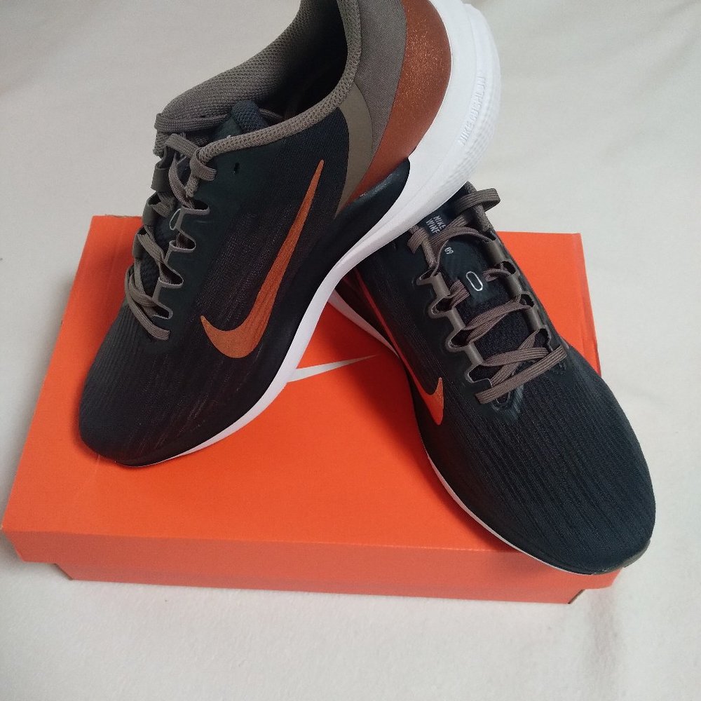 NIKE Women's 11.0 AIR WINFLO 9 Smoke Gray/Metalic Silver DD8686-005 - New Box